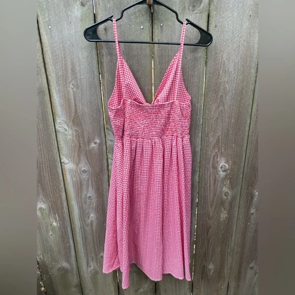 Vintage Fancyinn Red Check Button Front Dress XL - Picture 6 of 6